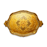 Vintage Venetian style tray 51 cm