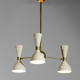 Moonlight chandelier 3 arms white