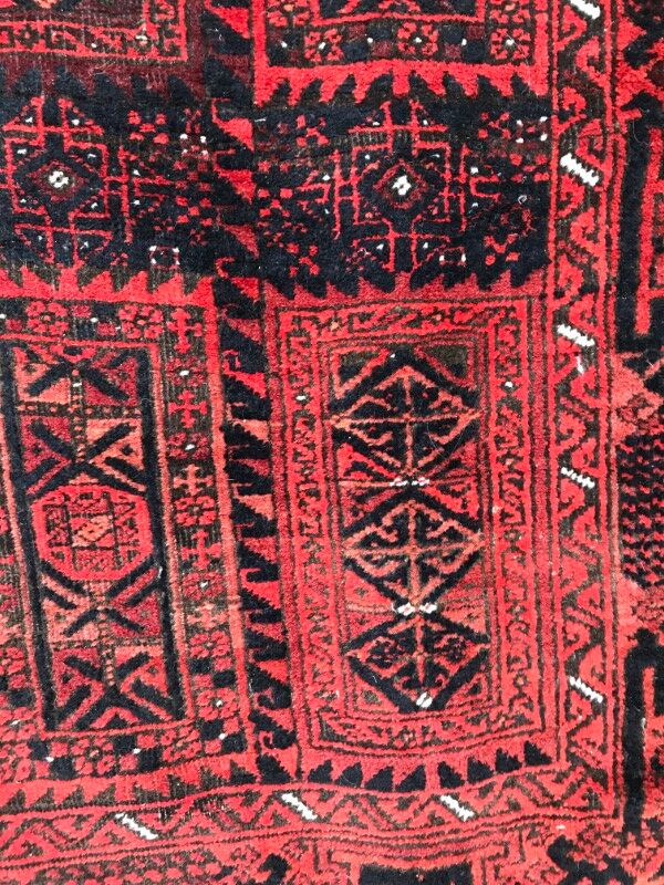 Carpet former Turkmen Belutch done Afghan hand 94 X 184 CM