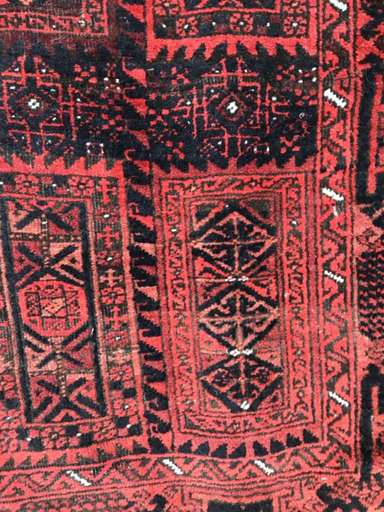 Carpet former Turkmen Belutch done Afghan hand 94 X 184 CM