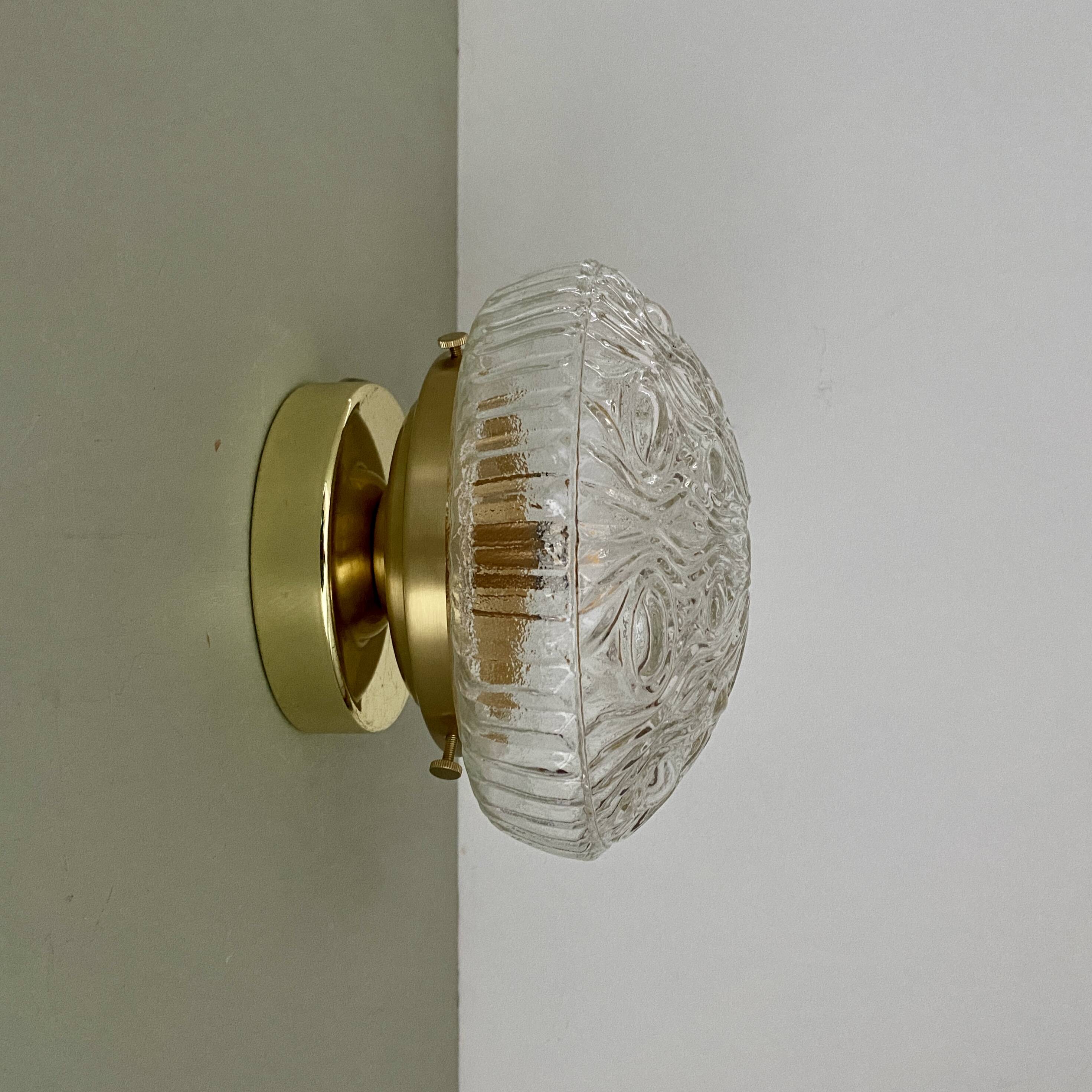 Vintage round glass wall or ceiling light globe