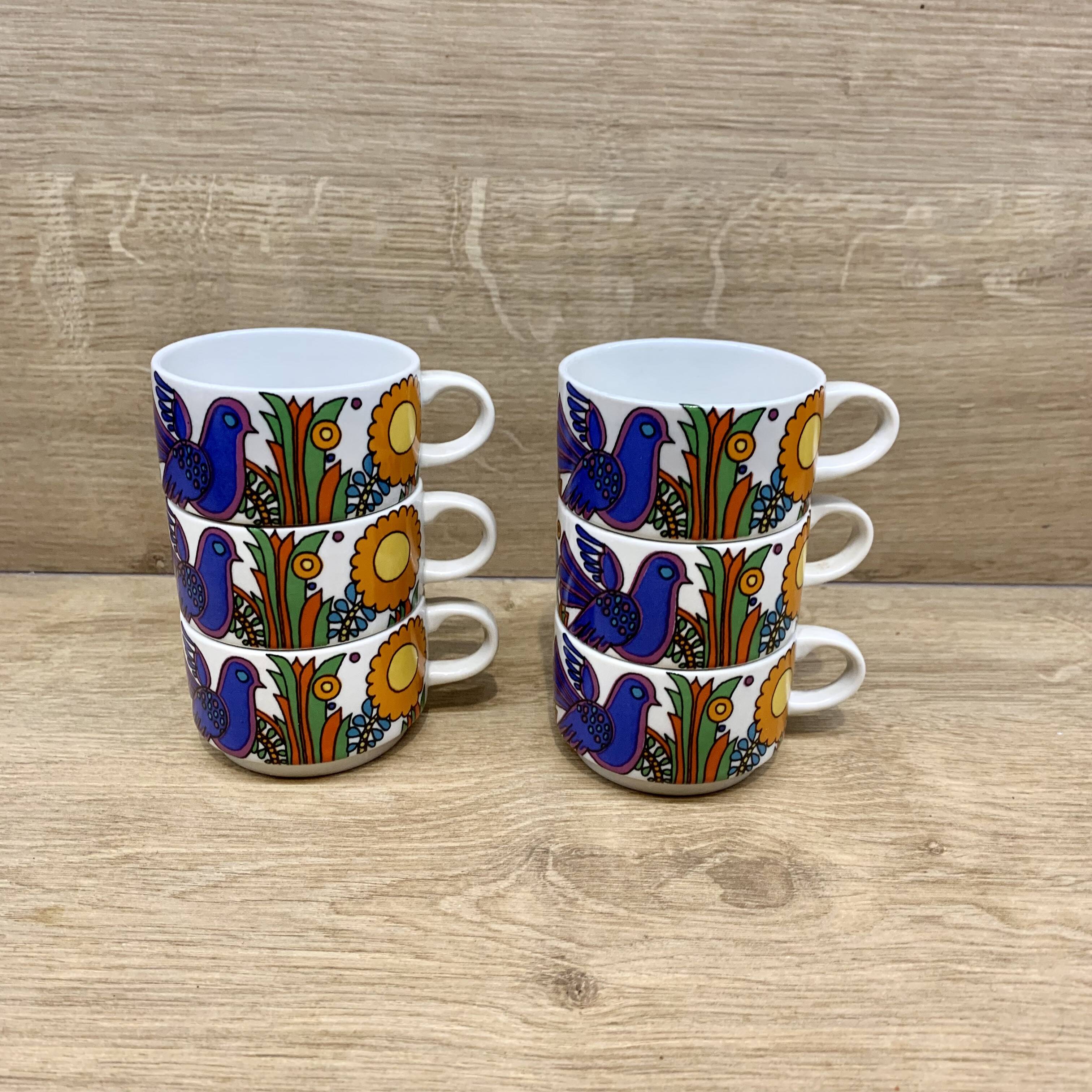Set of 6 small coffe cups Villeroy & Boch Acapulco