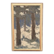Original Vintage Swedish Oil on Panel – “Tre träd” by Svän Grandin – Signed – Vintage & Framed