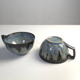 Tasses grès art déco DENBAC