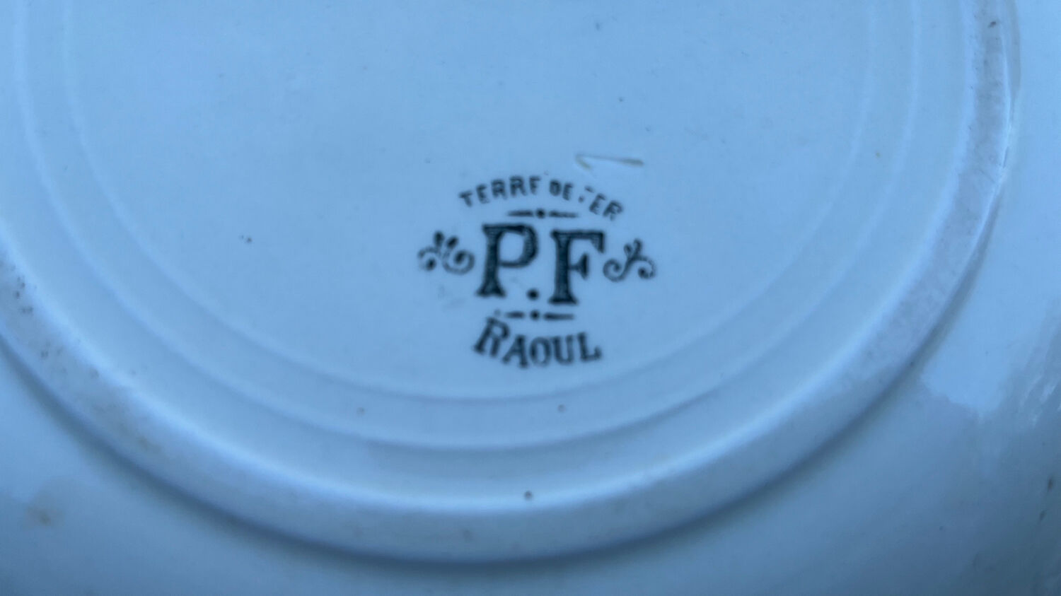 Vintage PF earthenware hollow dish