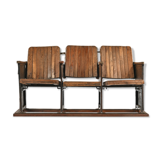 Light wooden cinema armchairs