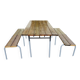 Industrial or Community Table with Benches