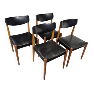 Lot de 4 chaises scandinaves,