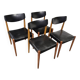 Set of 4 Scandinavian chairs, 1970s