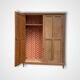 Armoire parisienne art déco 1930 penderie démontable bois brut