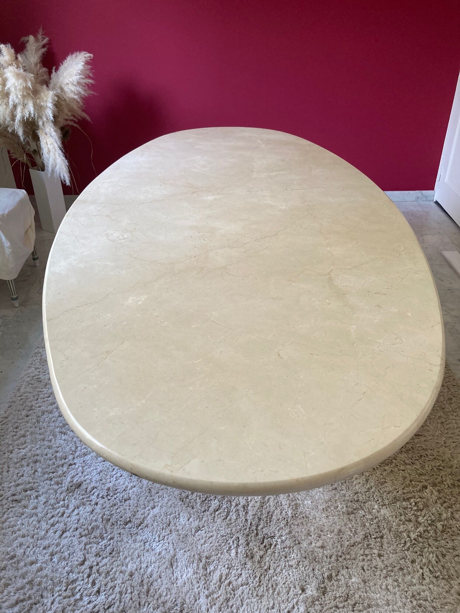 Travertine table