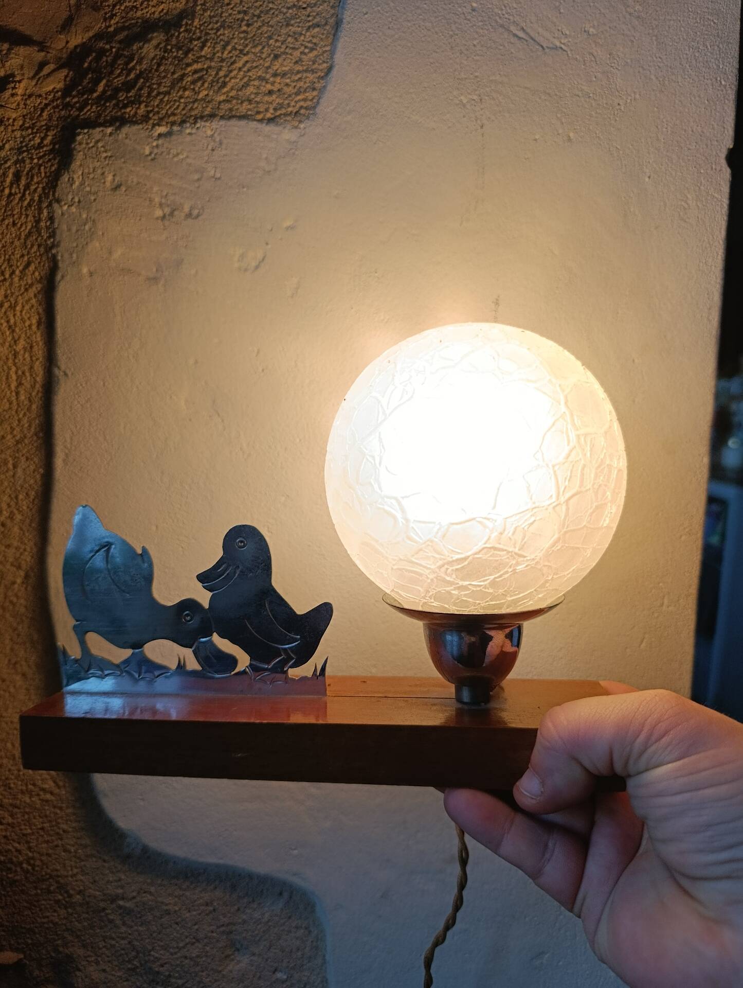 Table lamp / night light Art Deco Ducks Benjamin Rabier
