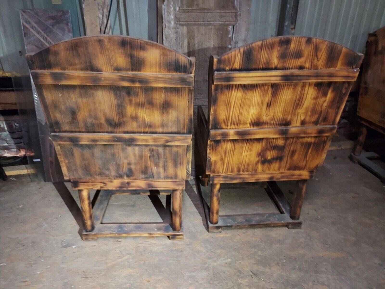 fir wing bench (pair)