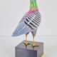 Italian Hand Painted Porcelain Pigeon by Giulia Mangani, 1970s