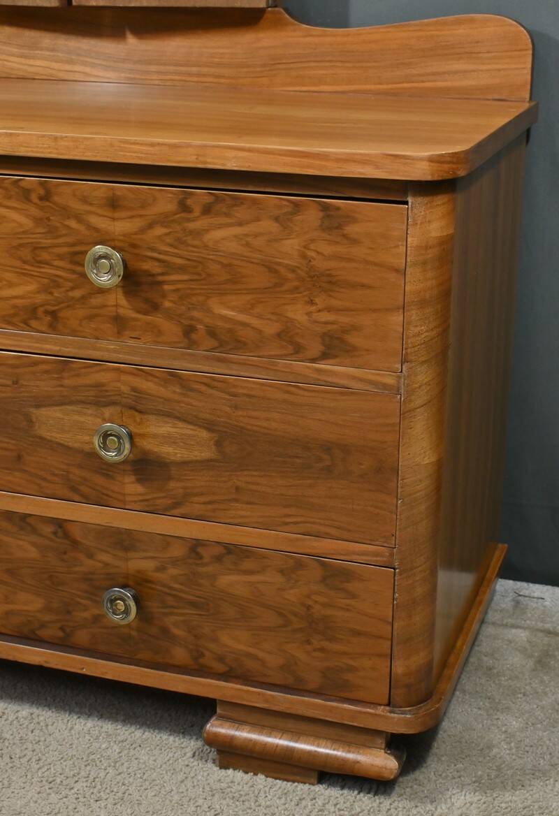 Walnut Veneer Hairdresser, Art Deco - 1930