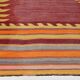 5x8 Shades Of Burgundy Persian Kilim Rug, 153x239Cm