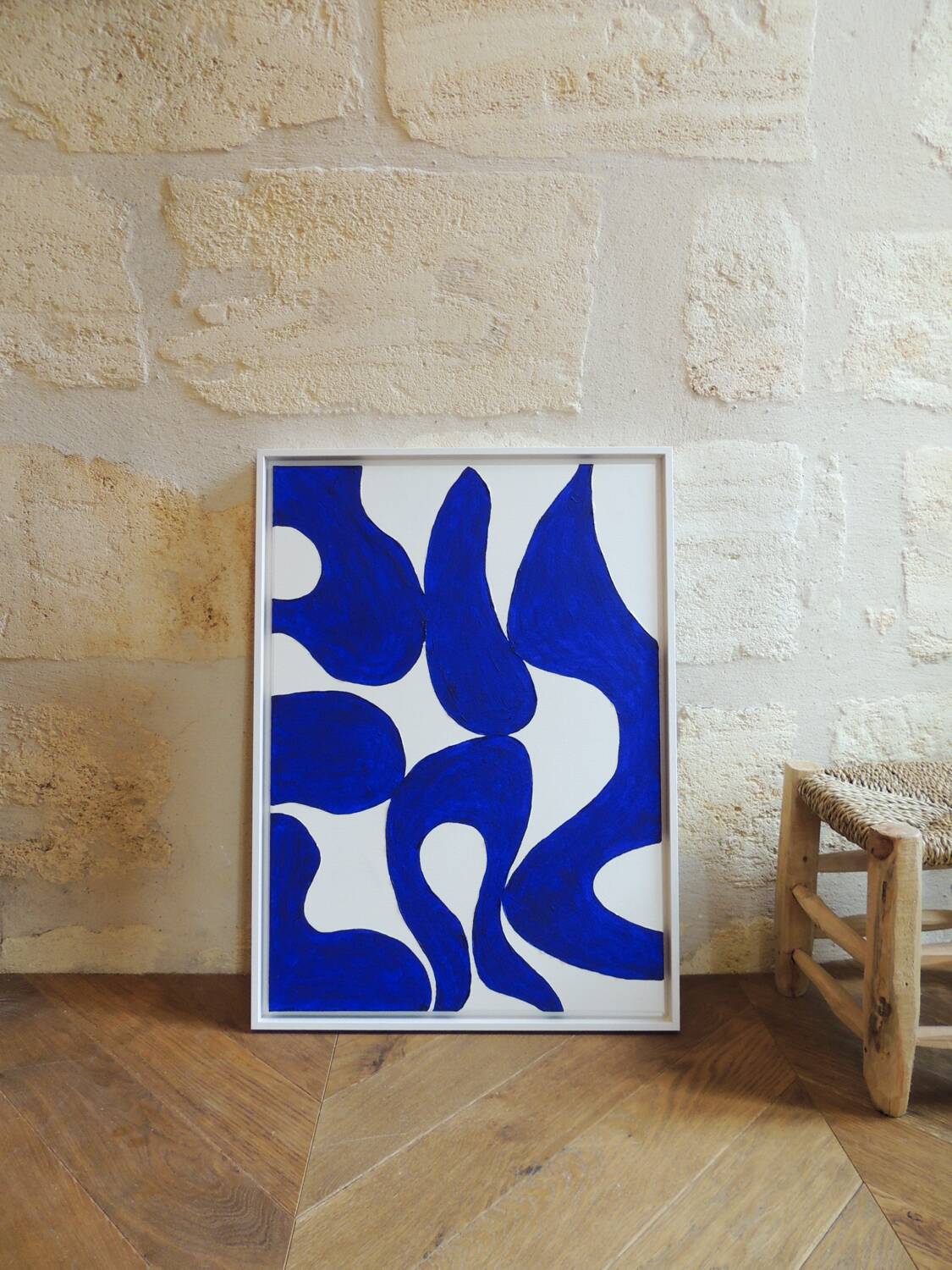 Majorelle blue painting