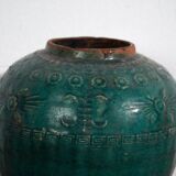 Small ancient emerald green vase (circa 1820) #12