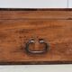Massive ash chest and iron handles - mid-19th century