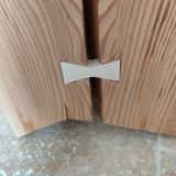 Brutalist larch stool
