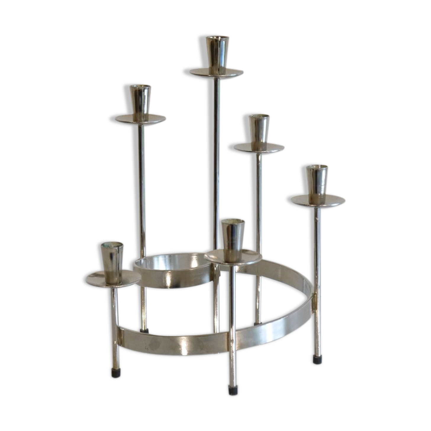 Chandelier vintage scandinave de Gunnar Ander 1960
