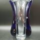 Imposing & massive crystal vase Jaroslav Svoboda Karlov Czech Republic art glass