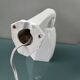 Art Deco white porcelain wall lamp