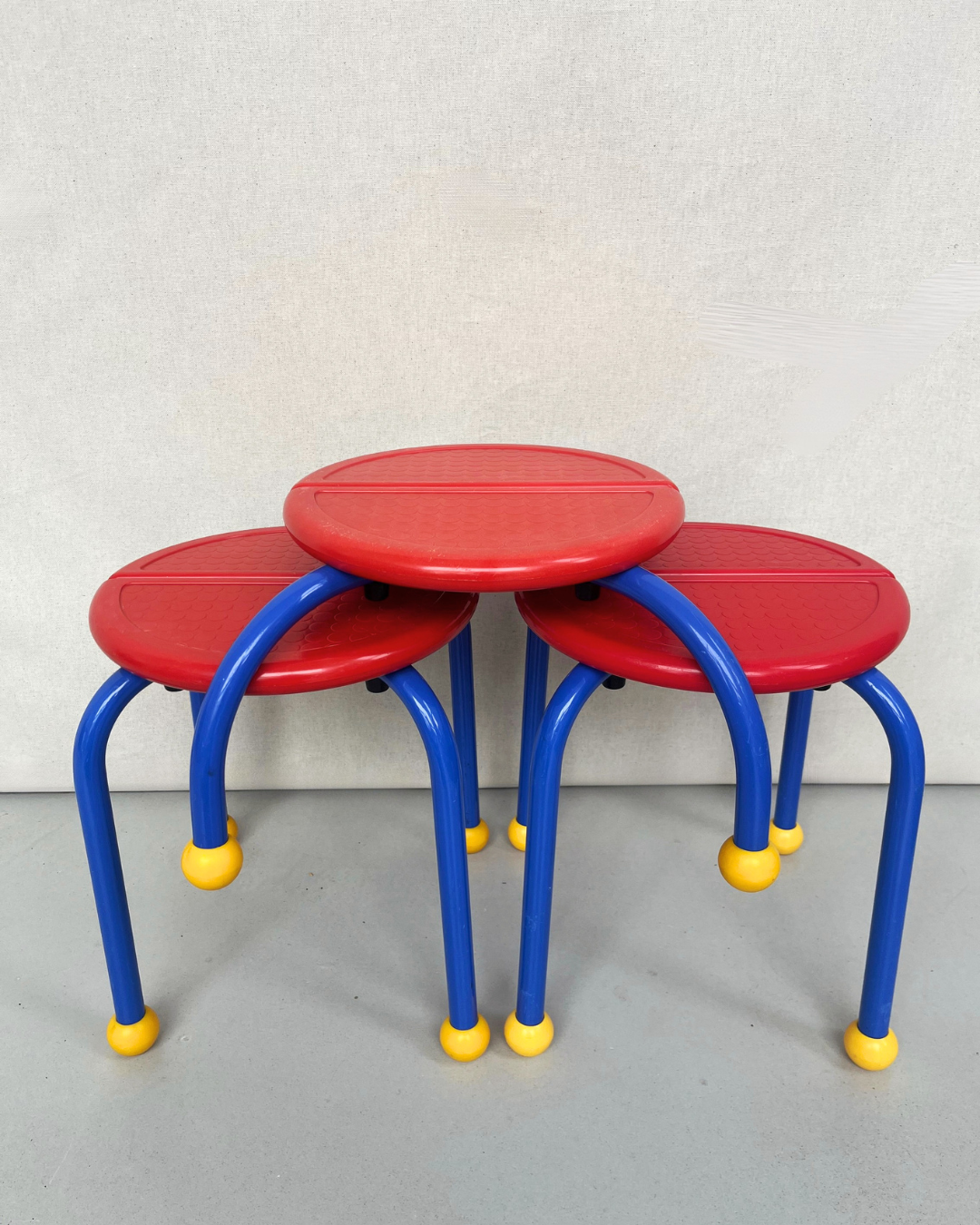 Vintage IKEA stools and step stools.
