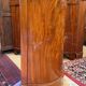 Antique Biedermeier Demi-Lune Mahogany Cabinet 1820