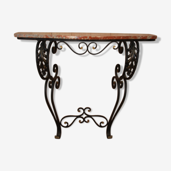 Forged iron console from the 1940s