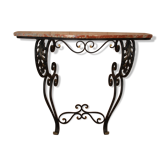 Console en fer forgé des années 40