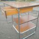 Modernist desk in Formica on tubular metal structure - 60s