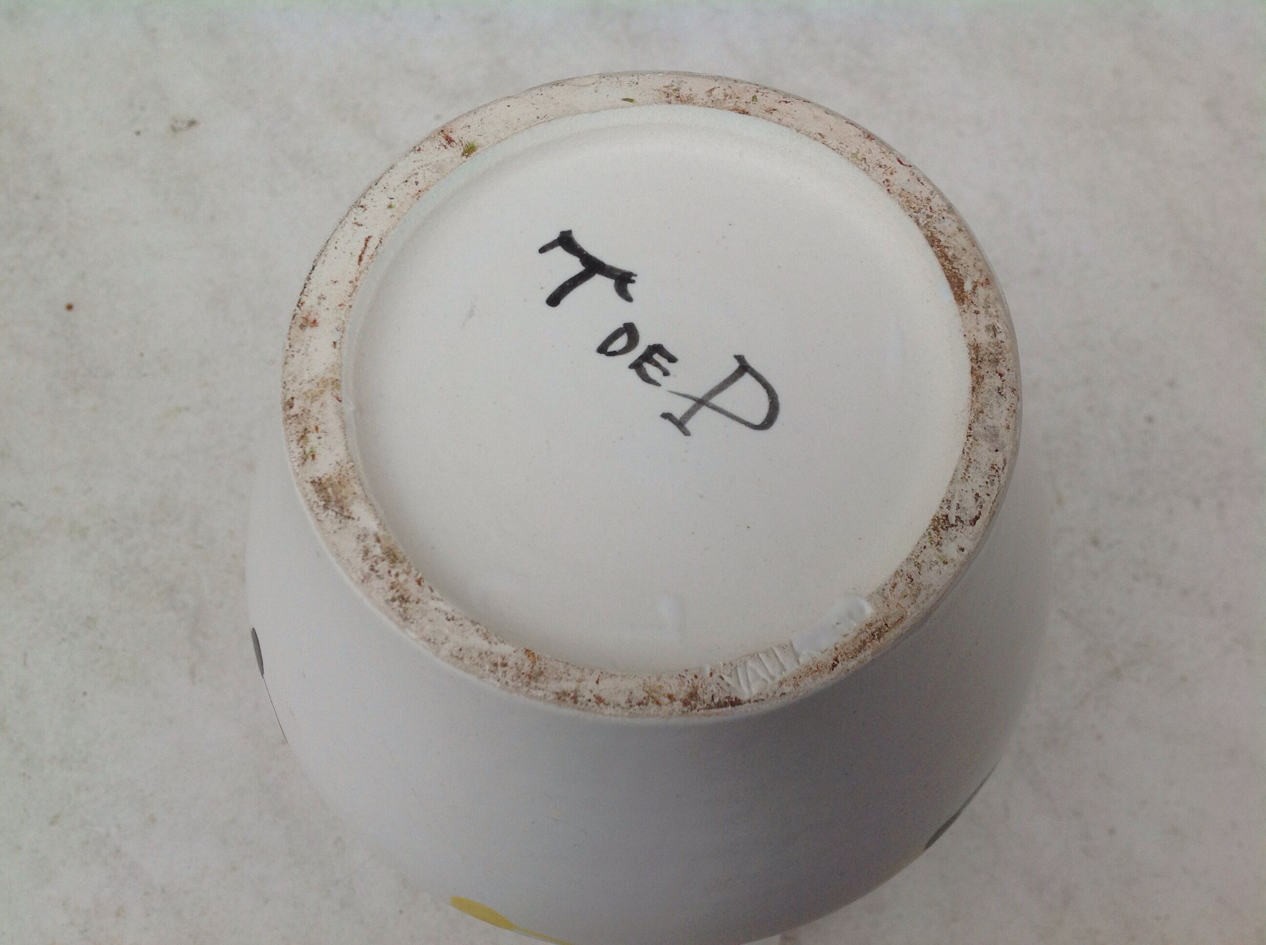 Pitcher earthenware André Baud Vallauris, DLG Chambost Blin Capron, vintage 50-60-70