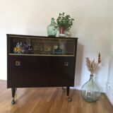 Vintage rolling bar cabinet