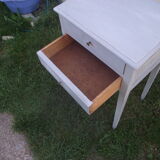 Old painted bedside shabby chic louis XVI style