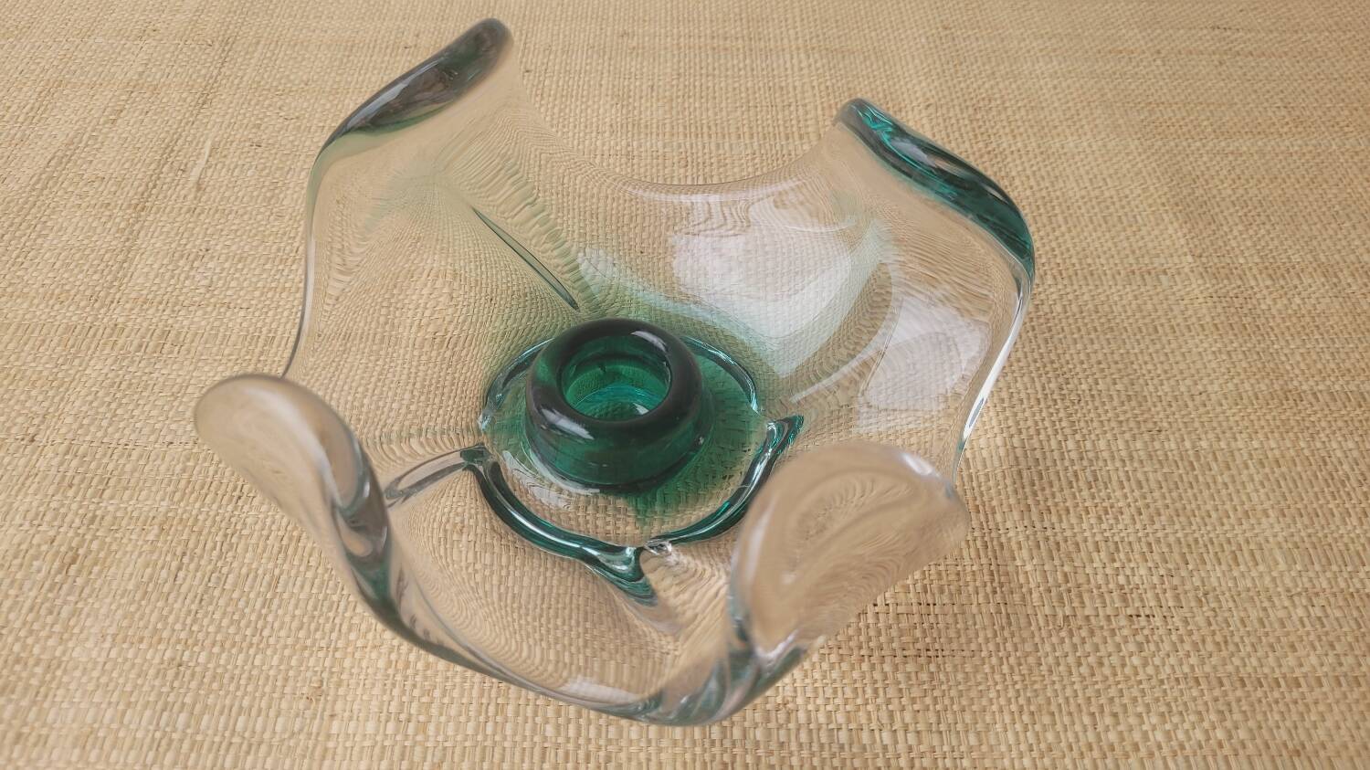 Italian glass candle holder