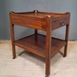 Pair of English mahogany sofa tips