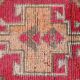 Red & Pink Hallway Vintage Runner Rug, 80x306Cm