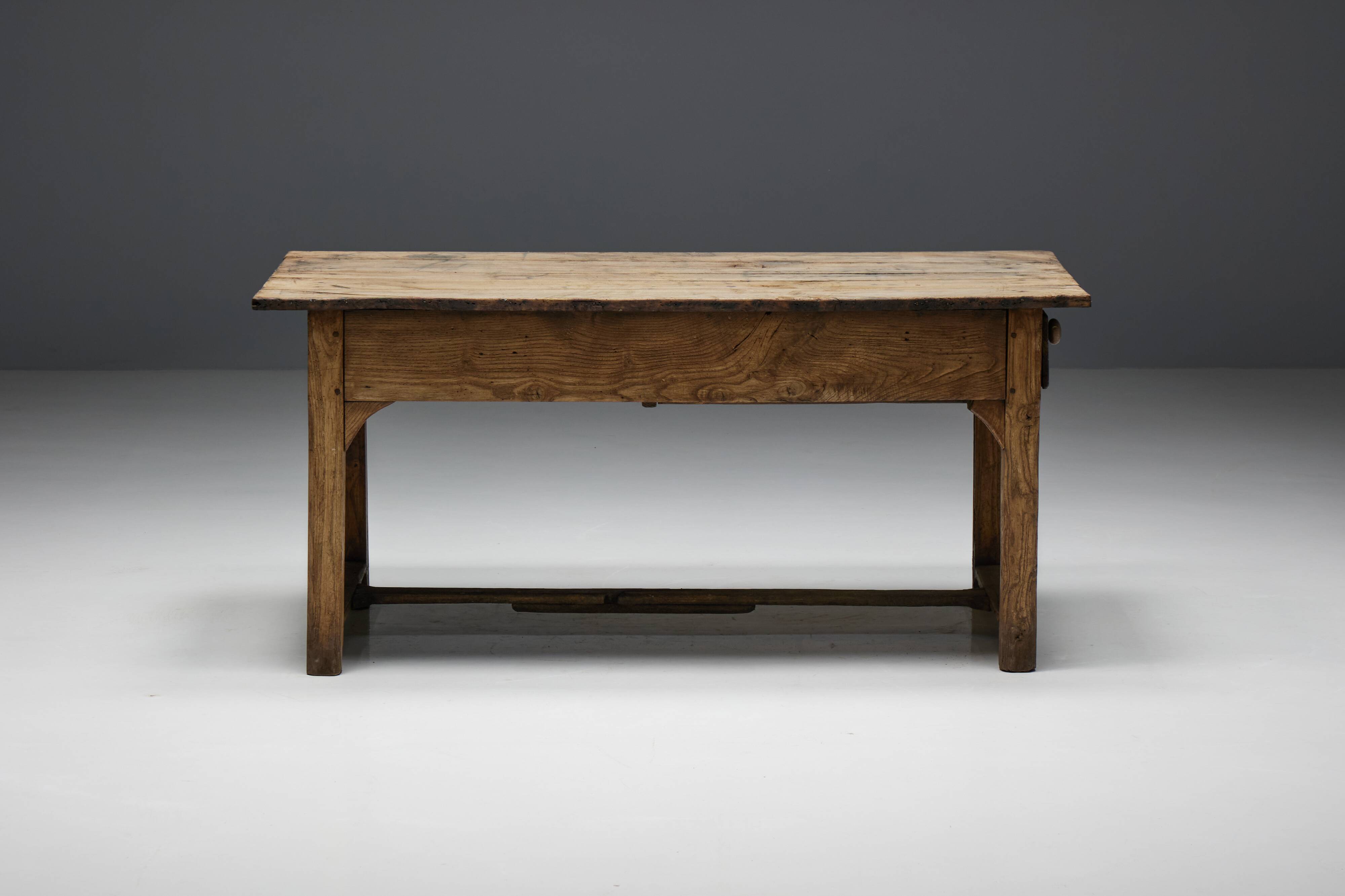 Travail Populaire Dining Table, France, 19th Century