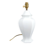 White porcelain lamp, France, circa 1950-1960