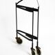 Folding Mid Century serving trolley with removable teak pagwood trays