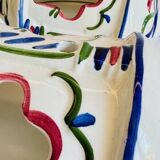 2 Vintage ceramic wall lights