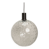 Suspension boule verre soufflé 1970 original