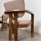 4 old armchairs Italian design chairs 70s vintage curved wood
