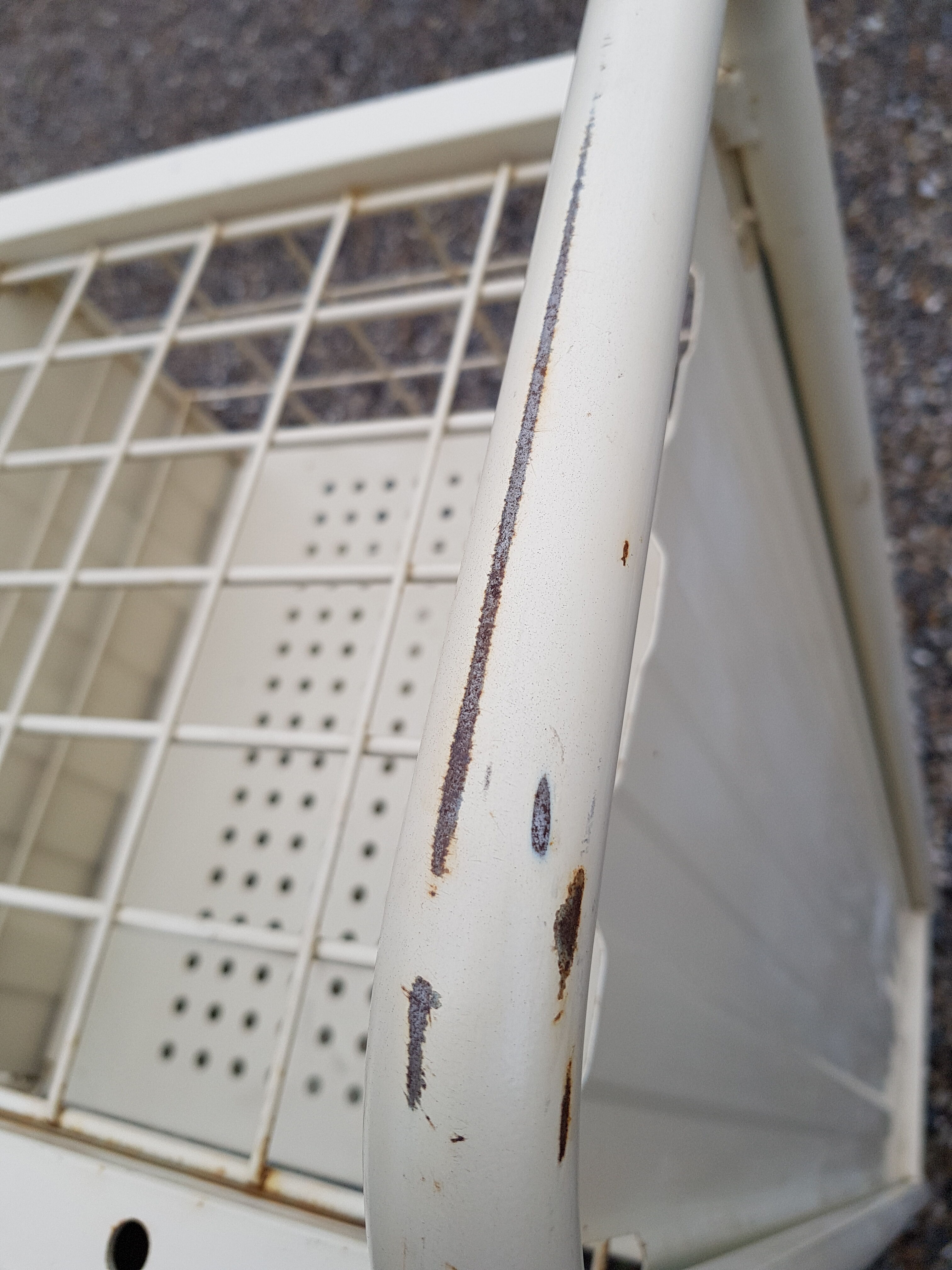 Metal shelf the Post