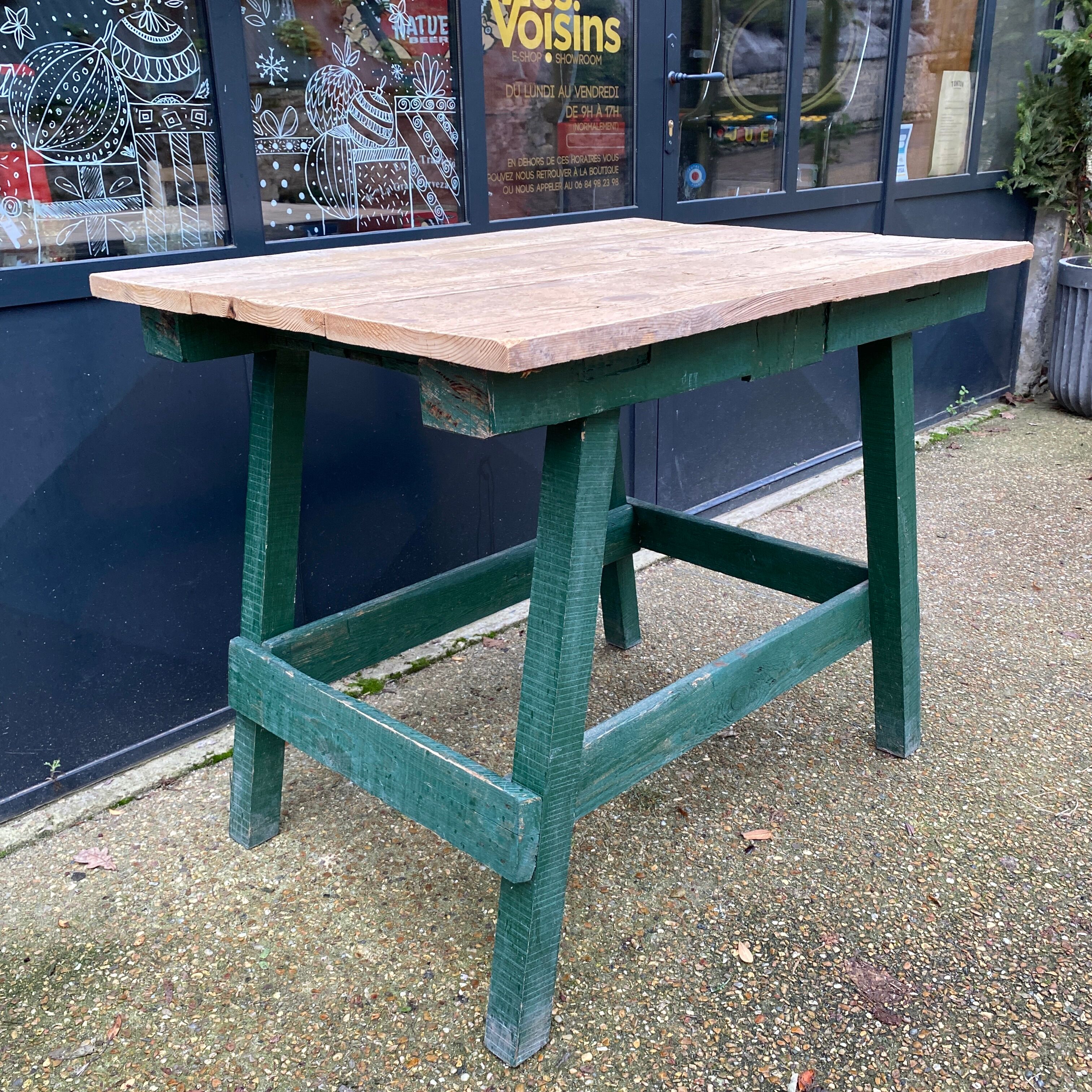 Wooden craft table