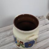 Vintage Varoslod Majolika pot with flower decor