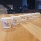 7 porcelain egg cups