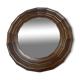 Small octagonal wooden mirror in neo-Renaissance / neo-Gothic style