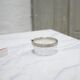 Vintage ashtray in crystal and silver metal